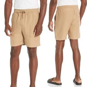 Vince Men’s Lightweight Hemp Shorts, Tan size XL NWT